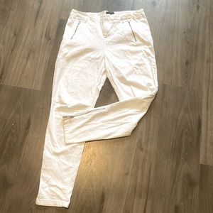 Forever 21 White Zippered Pants